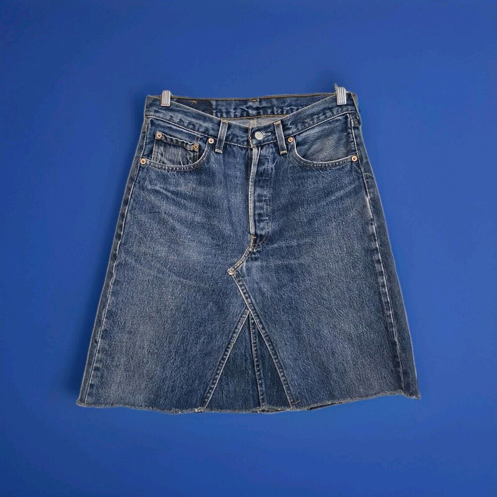 Vintage Levis 501XX Reworked Denim Skirt 31 Waist